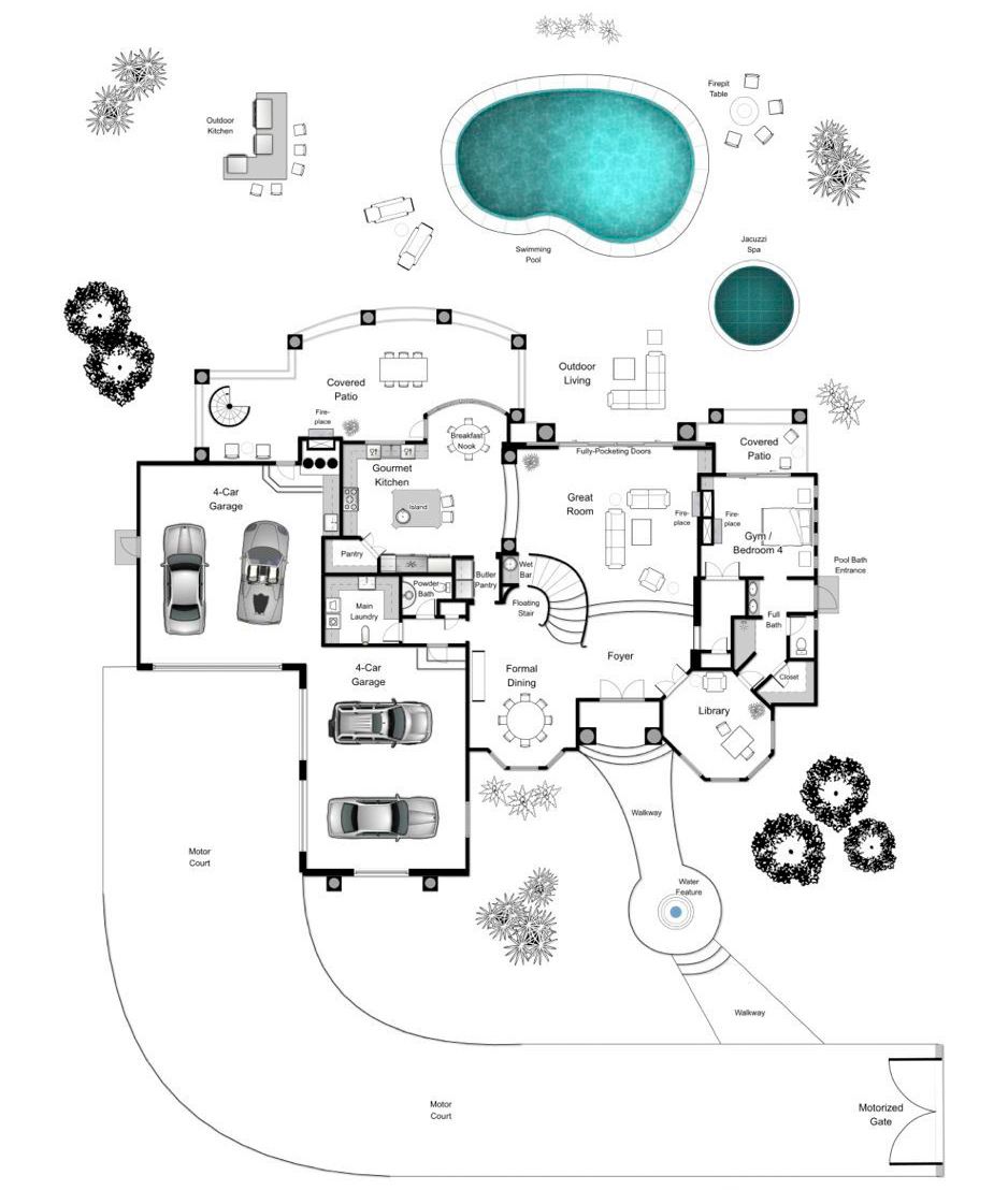 Plano de Plano Casa Coubert