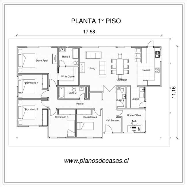 Plano de Plano Casa Yapton